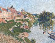 Riverbank,Petit-Andely (mk09), Paul Signac